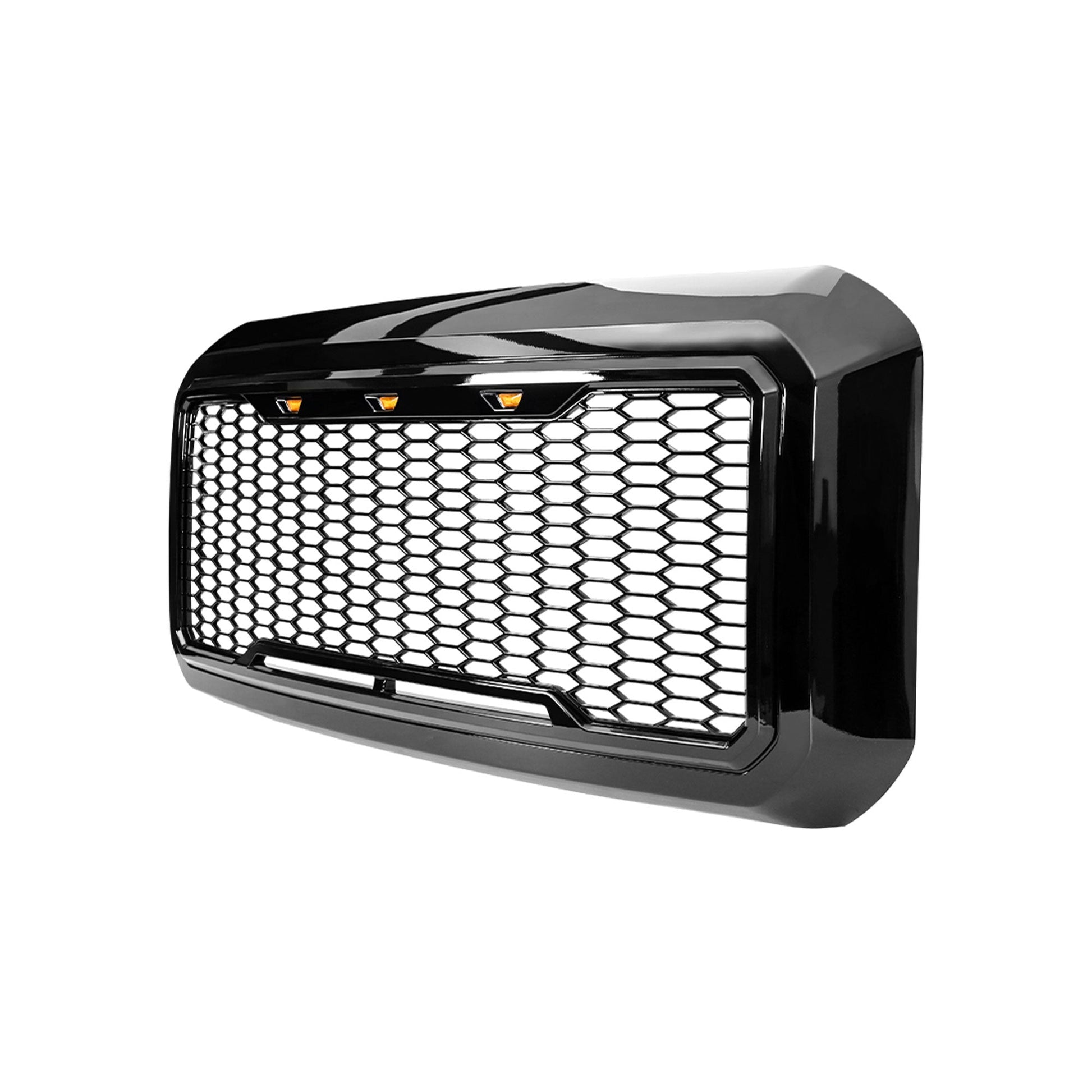 AMERICAN MODIFIED Front Grille for 2011-2016 Ford F250/350/450/550, Glossy Black - Find Fresh Goods