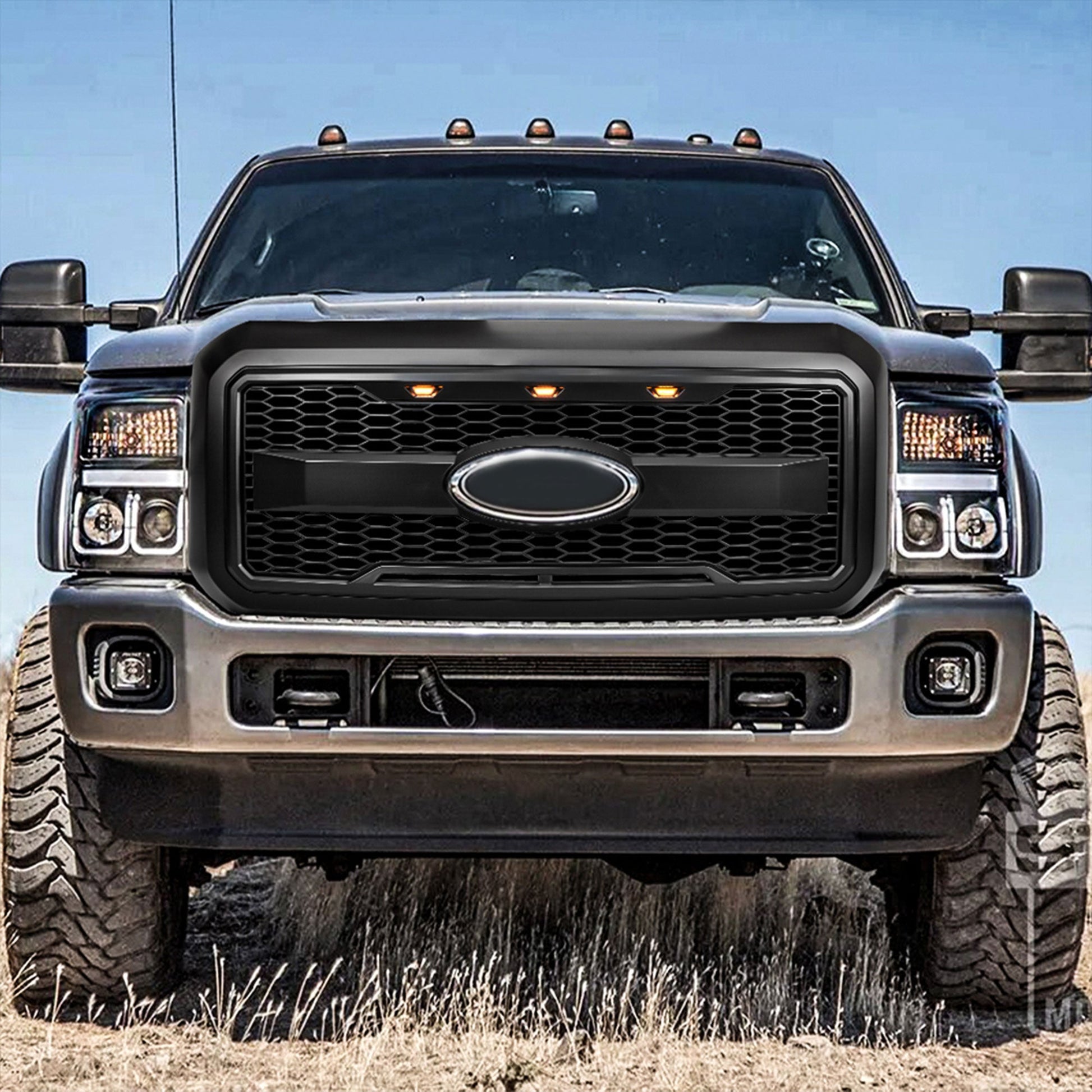 AMERICAN MODIFIED Raptor Style Mesh Grille for 2011-2016 Ford F250/350/450/550 - Find Fresh Goods