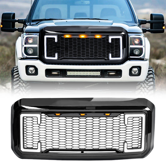 AMERICAN MODIFIED Raptor Style Mesh Grille for 2011-2016 Ford F250/350/450/550 - Find Fresh Goods
