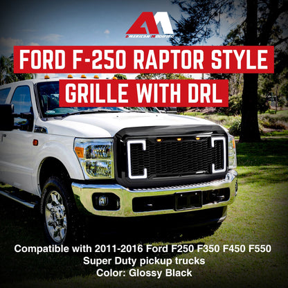 AMERICAN MODIFIED Raptor Style Mesh Grille for 2011-2016 Ford F250/350/450/550 - Find Fresh Goods