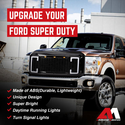 AMERICAN MODIFIED Raptor Style Mesh Grille for 2011-2016 Ford F250/350/450/550 - Find Fresh Goods