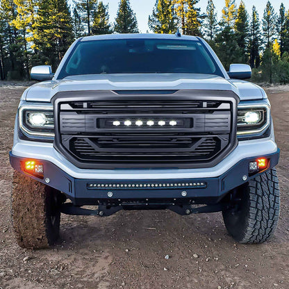 AMERICAN MODIFIED Armor Grille for 2016 to 2018 GMC Sierra 1500, Matte Black