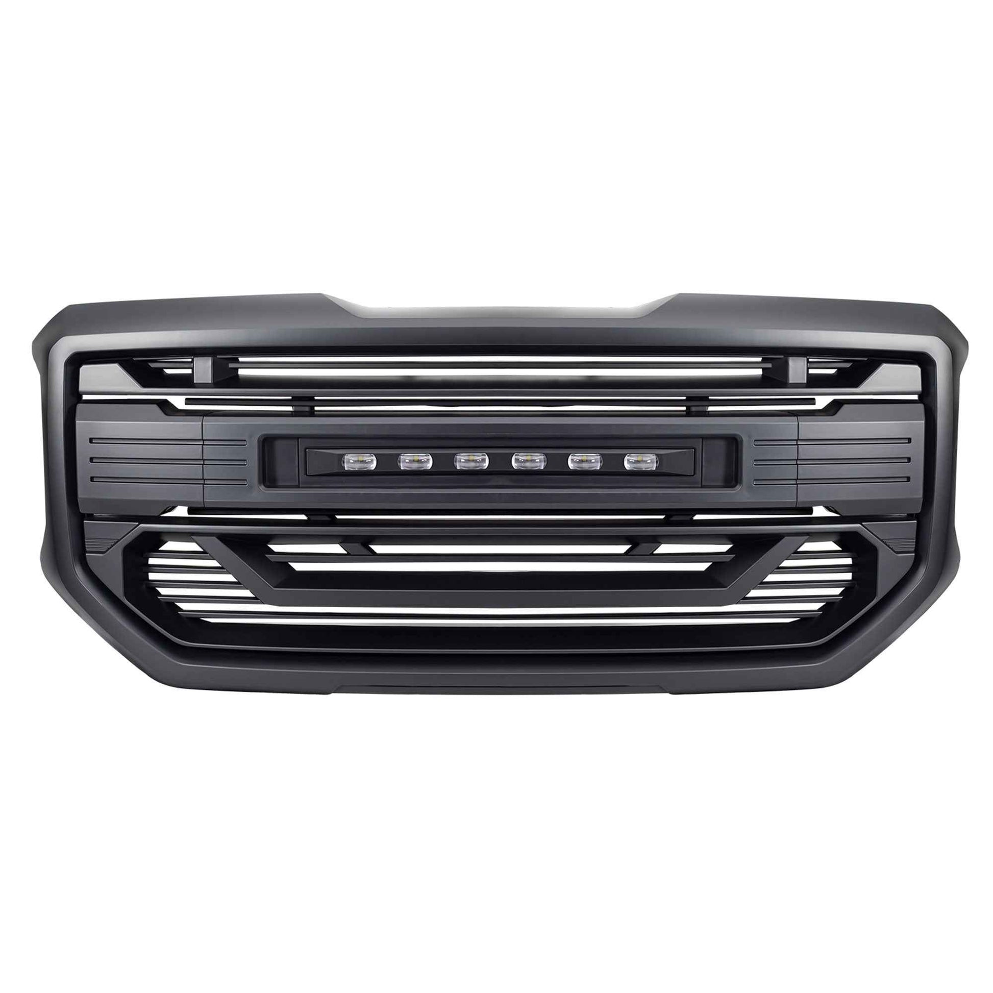 AMERICAN MODIFIED Armor Grille for 2016 to 2018 GMC Sierra 1500, Matte Black