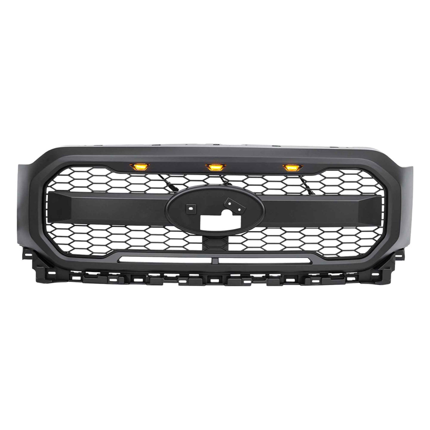 AMERICAN MODIFIED Raptor Style Mesh Grill for 2021-2023 Ford F150, Matte Black