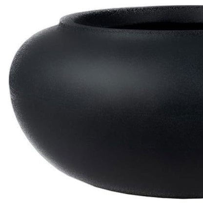 The HC Companies 21 Inch Garden Hose Planter Pot for Patio, Garden & Lawn, Black