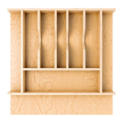 Rev-A-Shelf Natural Maple Right Size Utensil Drawer Insert, 19 1/4" x 19 1/2"