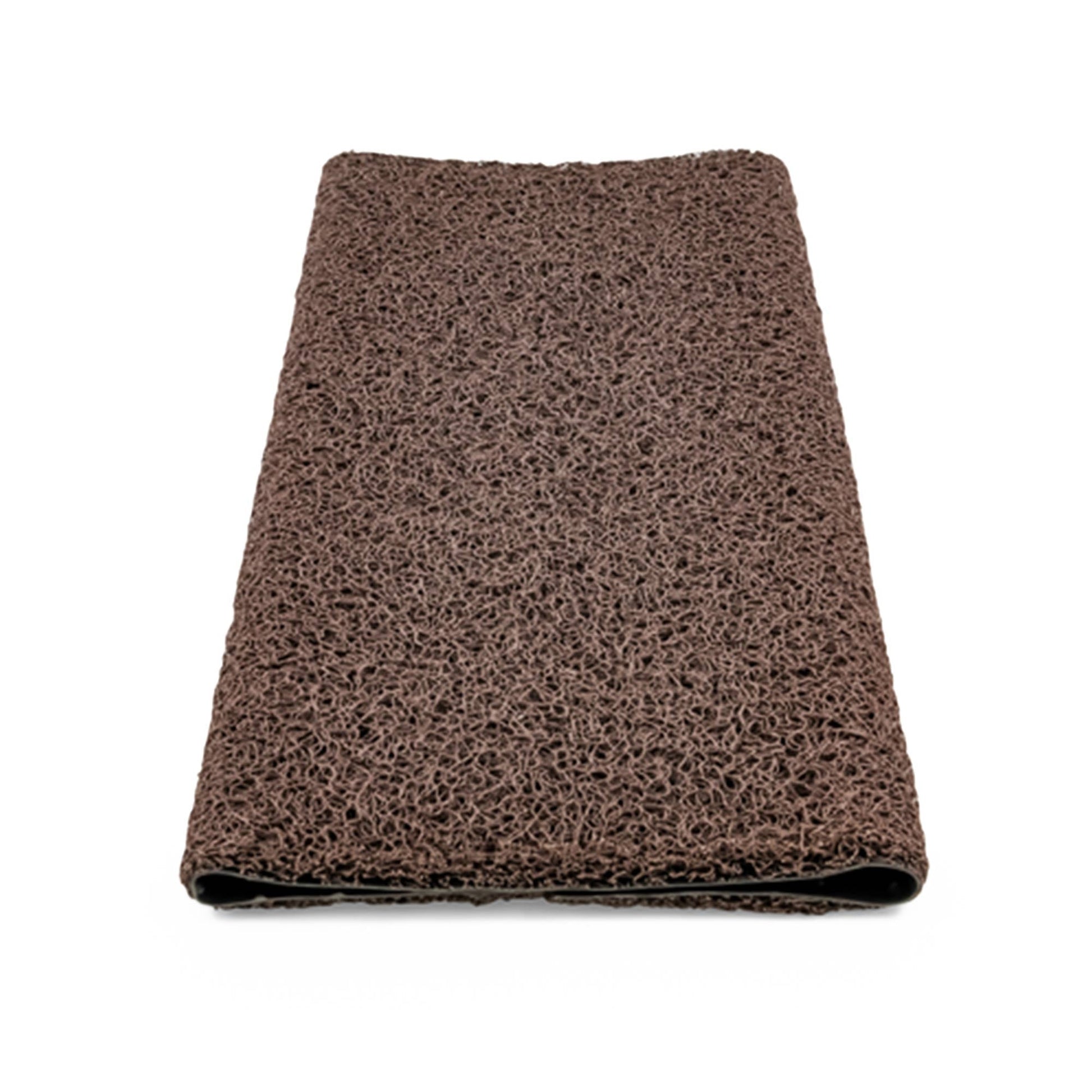Camco Premium Wrap Around RV Step Rug with Looped PVC Material and Spring, Brown - Find Fresh Goods