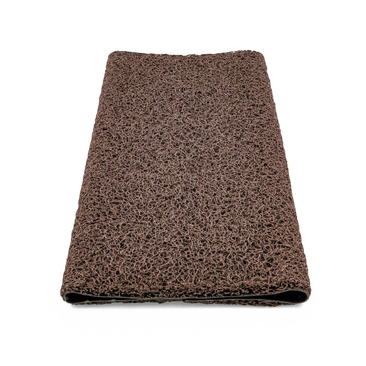 Camco Premium Wrap Around RV Step Rug with Looped PVC Material and Spring, Brown - Find Fresh Goods