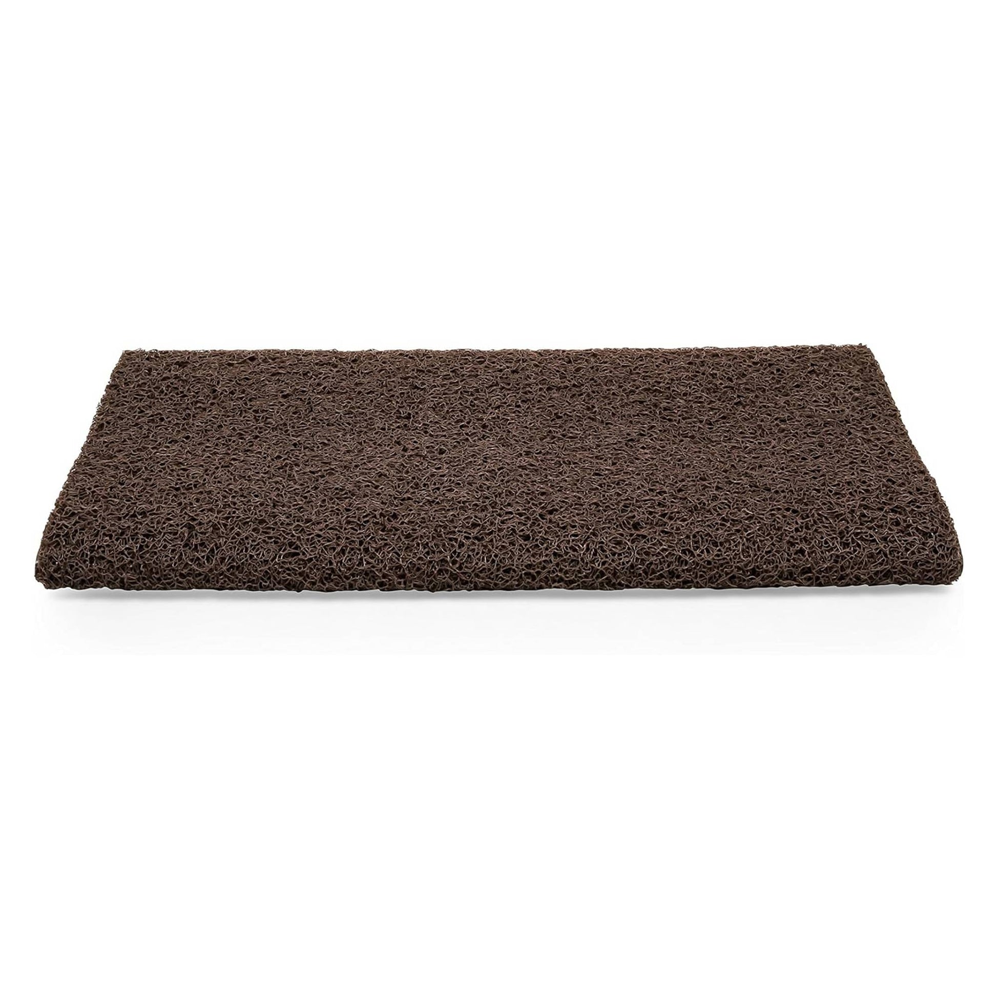 Camco Premium Wrap Around RV Step Rug with Looped PVC Material and Spring, Brown - Find Fresh Goods