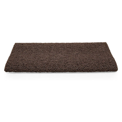 Camco Premium Wrap Around RV Step Rug with Looped PVC Material and Spring, Brown - Find Fresh Goods