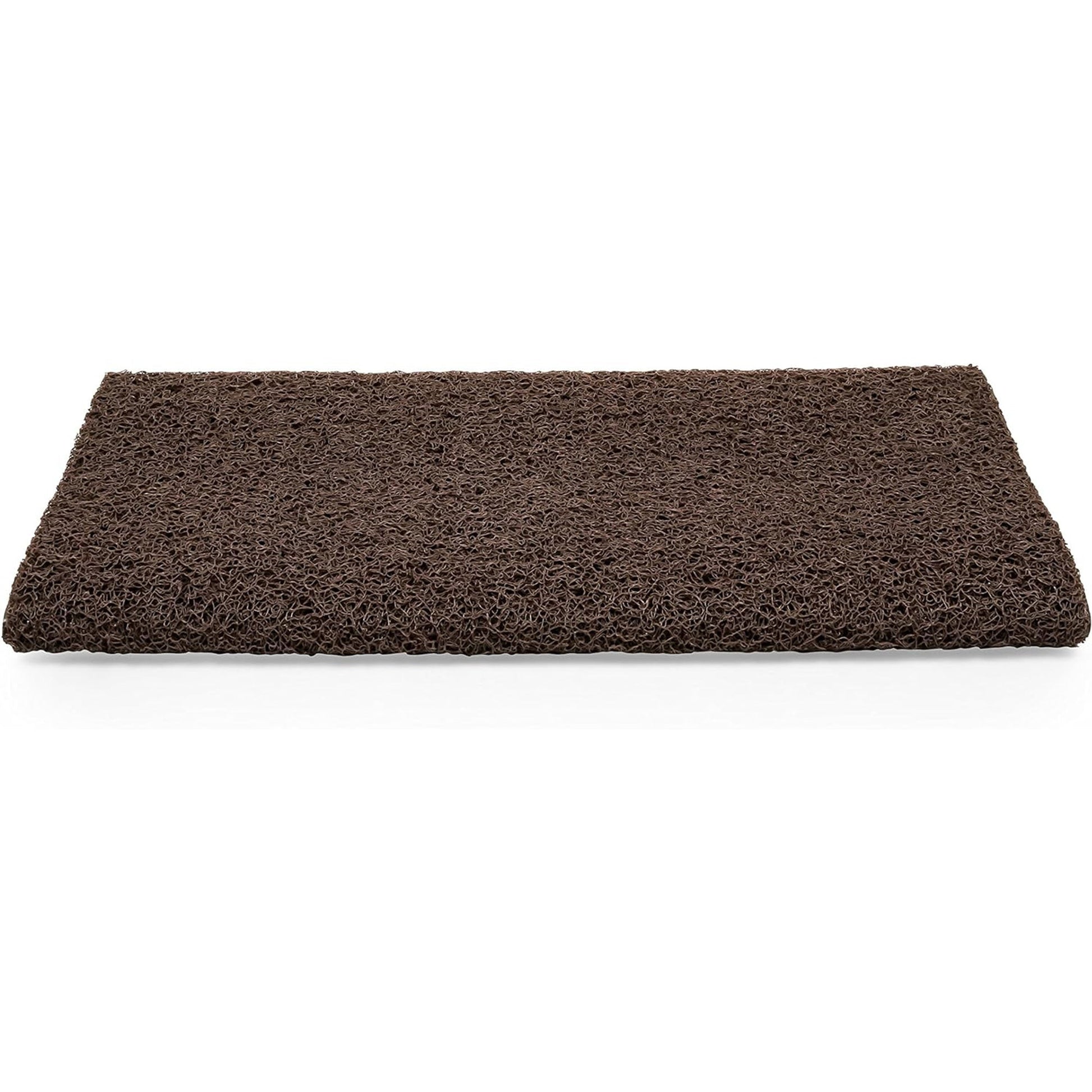 Camco Premium Wrap Around RV Step Rug with Looped PVC Material and Spring, Brown - Find Fresh Goods