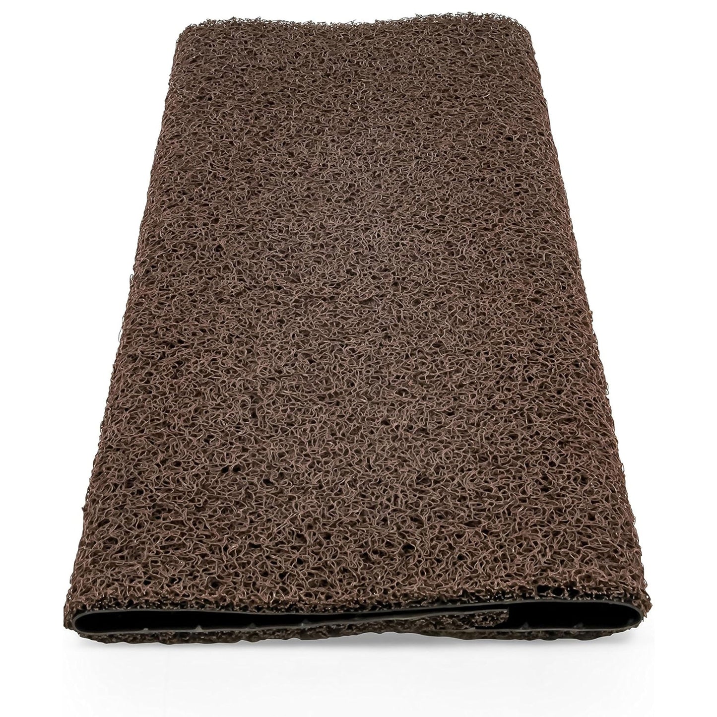 Camco Premium Wrap Around RV Step Rug with Looped PVC Material and Spring, Brown - Find Fresh Goods