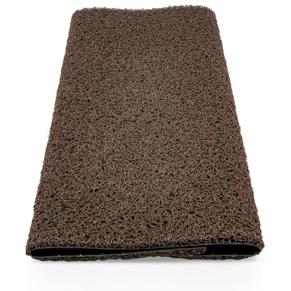 Camco Premium Wrap Around RV Step Rug with Looped PVC Material and Spring, Brown - Find Fresh Goods