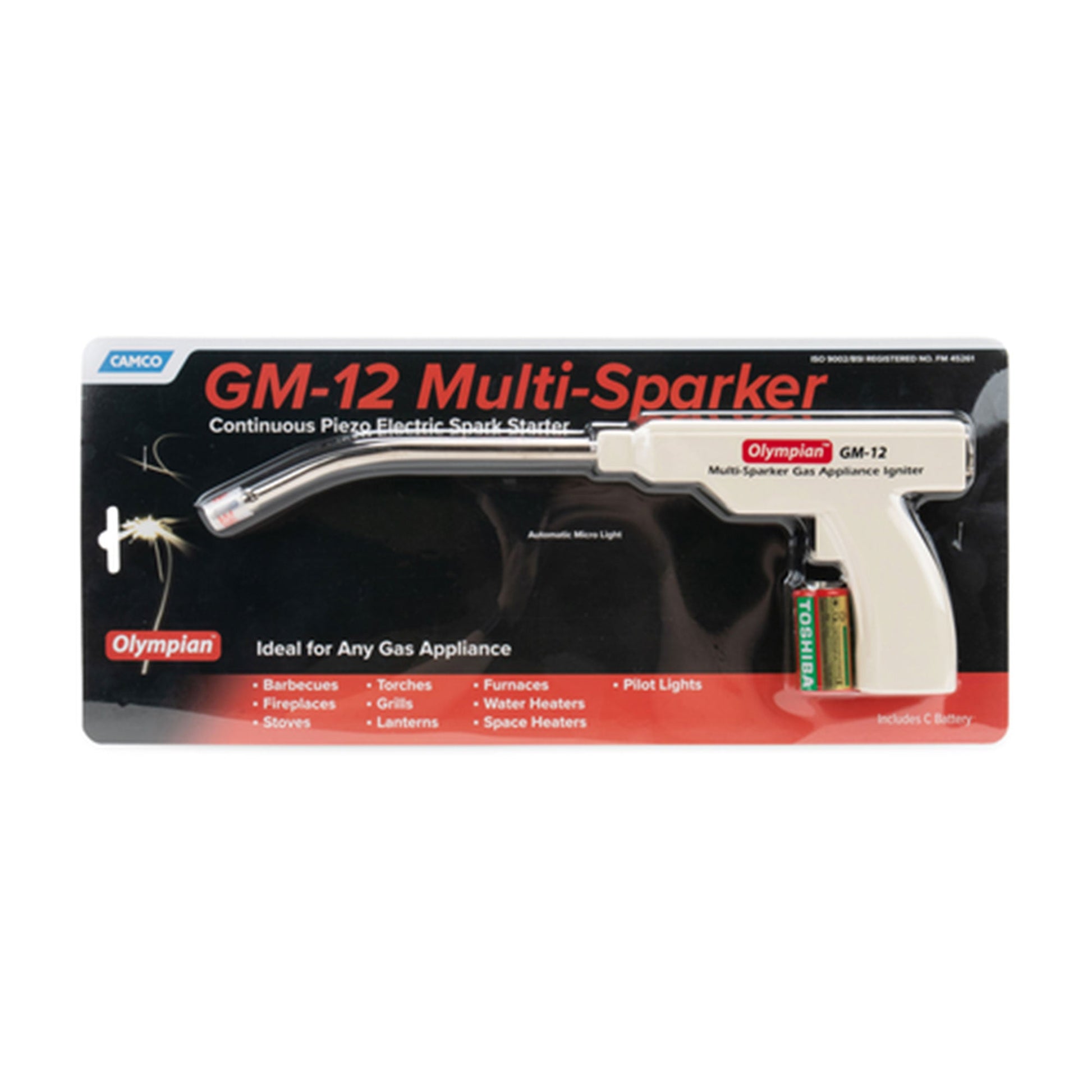 Camco Olympian GM12 Continuous Ignition 13 Inch Multi Sparker with Curved Nozzle - Find Fresh Goods