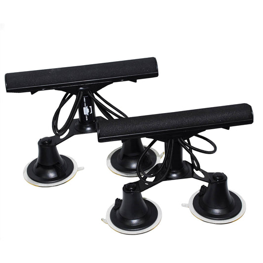 Vac Rac Quad Rack Fly Rod Mount Carrier Vacuum Suction Cup, Holds 4 Rods, Black - Find Fresh Goods