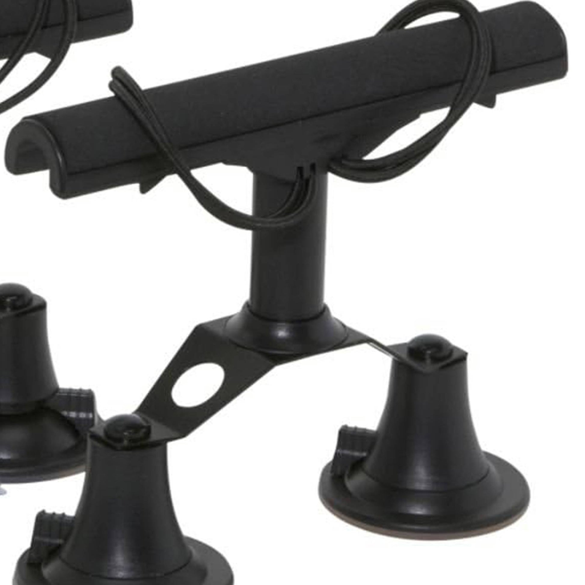 Vac Rac Quad Rack Fly Rod Mount Carrier Vacuum Suction Cup, Holds 4 Rods, Black - Find Fresh Goods