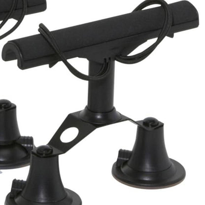 Vac Rac Quad Rack Fly Rod Mount Carrier Vacuum Suction Cup, Holds 4 Rods, Black - Find Fresh Goods