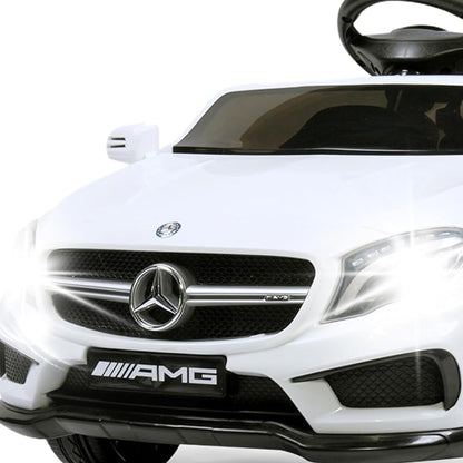 TOBBI 6 Volt Kids Electric Battery Powered Ride On Toy Mercedes Benz Car, White
