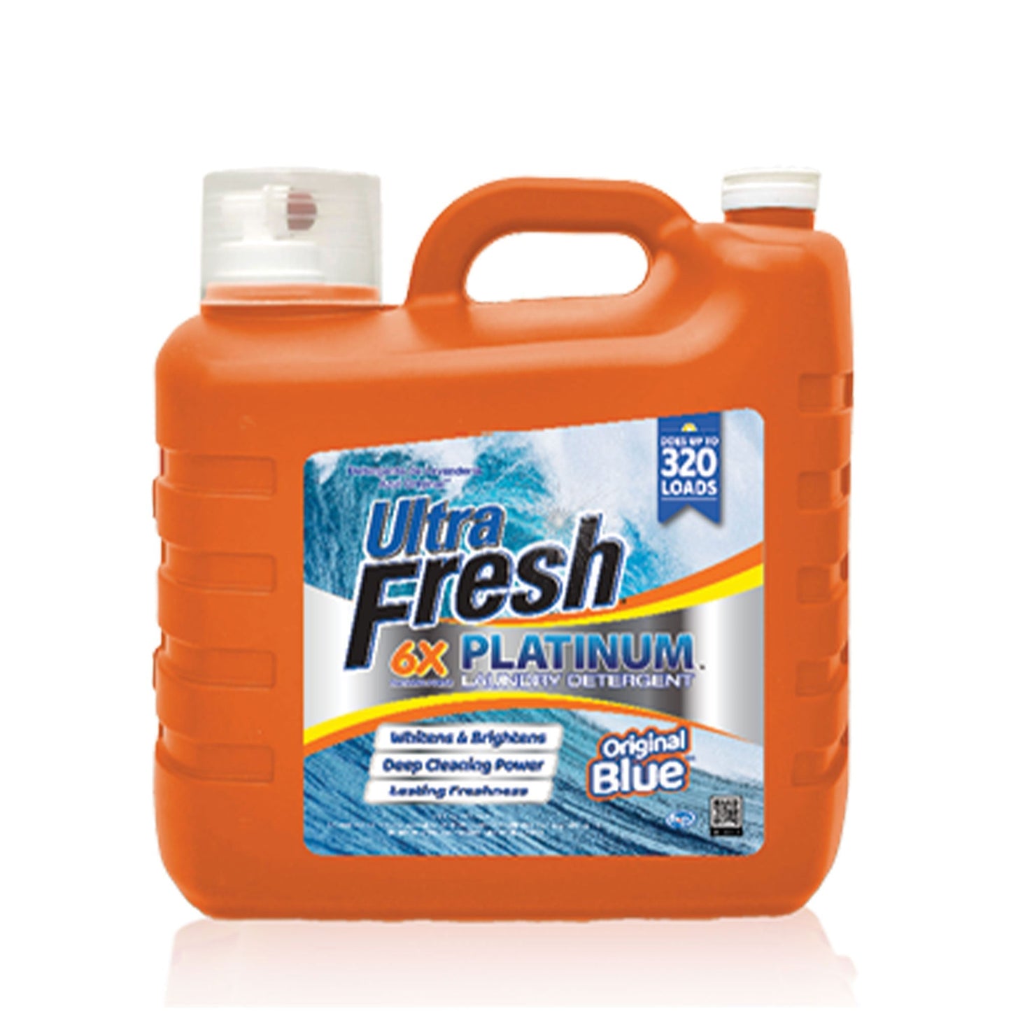 Ultra Fresh 6X Platinum 2 x 2.5 Gal Laundry Detergent, 640 Loads, Original Blue