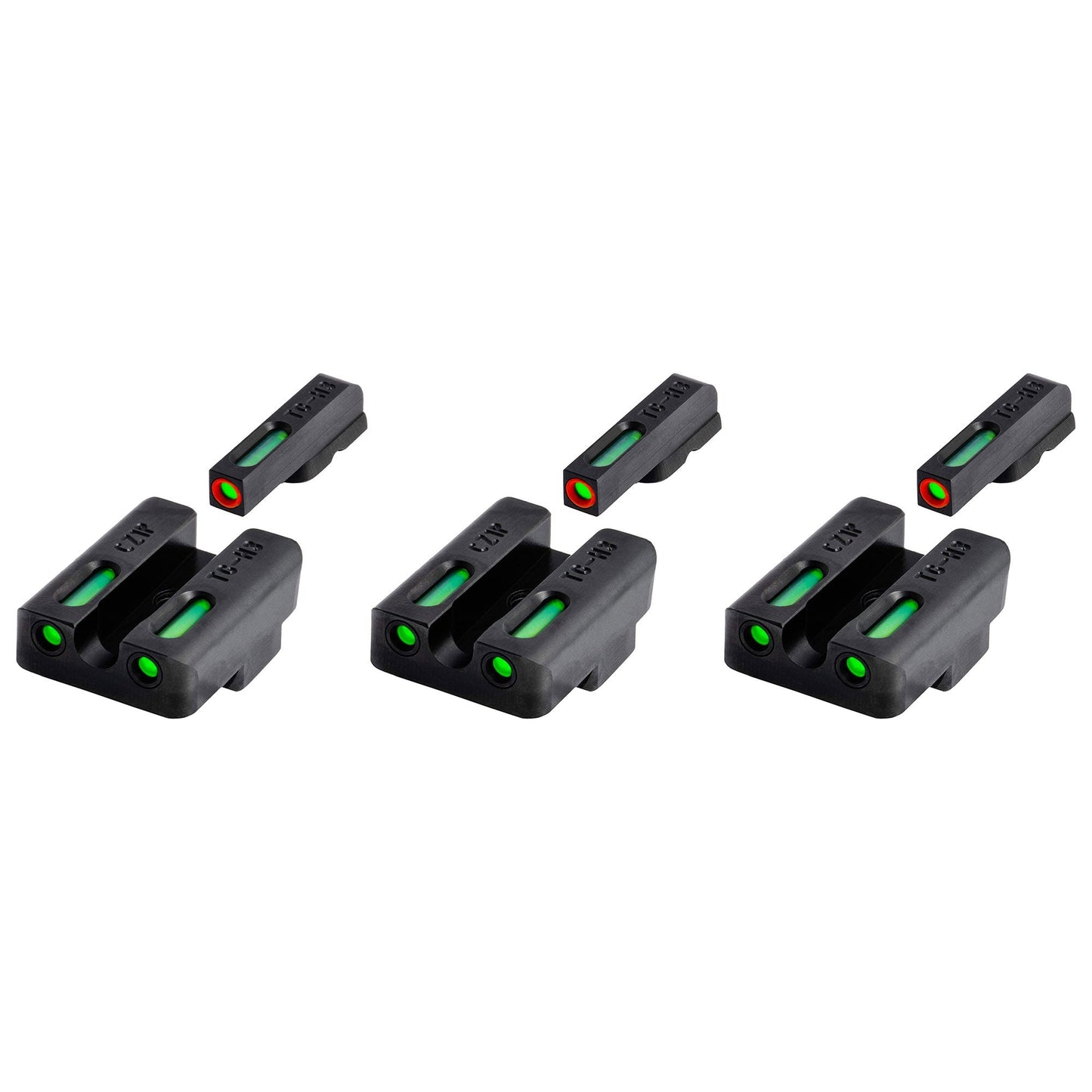 TruGlo TFK Pro Fiber Optic Tritium Handgun Pistol Sight Accessories (3 Pack)