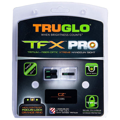 TruGlo TFK Pro Fiber Optic Tritium Handgun Pistol Sight Accessories (3 Pack)