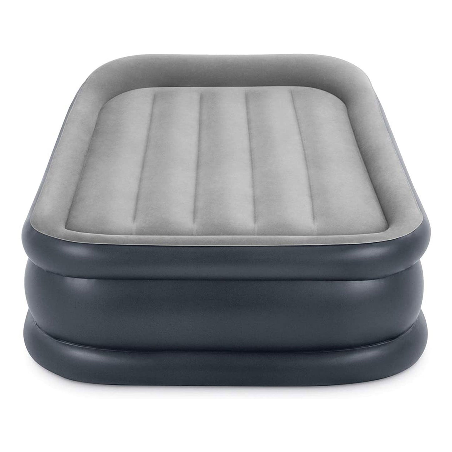 Intex Dura Beam Deluxe Pillow Raised Air Mattress w/ Built In Pump, Twin, 2 Pack