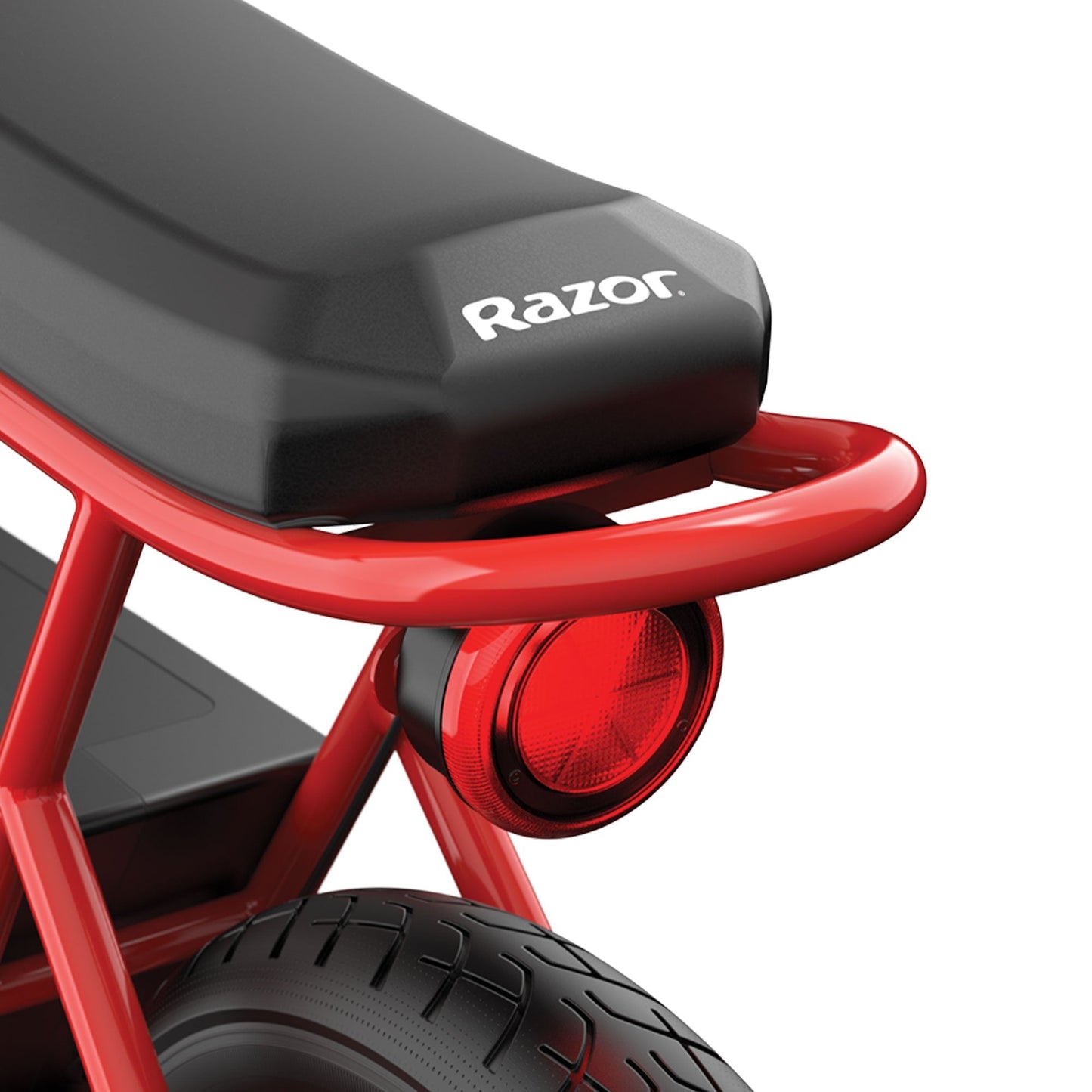 Razor Rambler 16 Electric Retro Minibike with 350W Motor & 36V Battery, Red