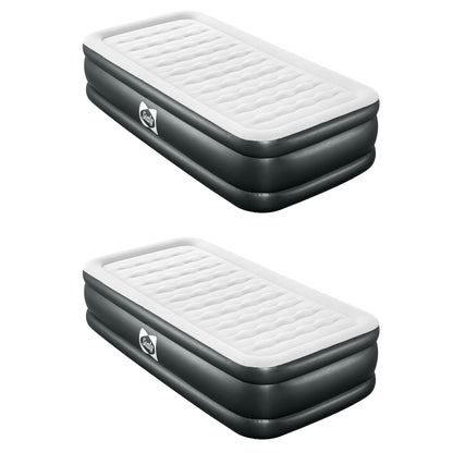 Sealy Tritech Twin 18" Air Mattress Bed 2 Person with Built-In AC Pump, 2 Pack