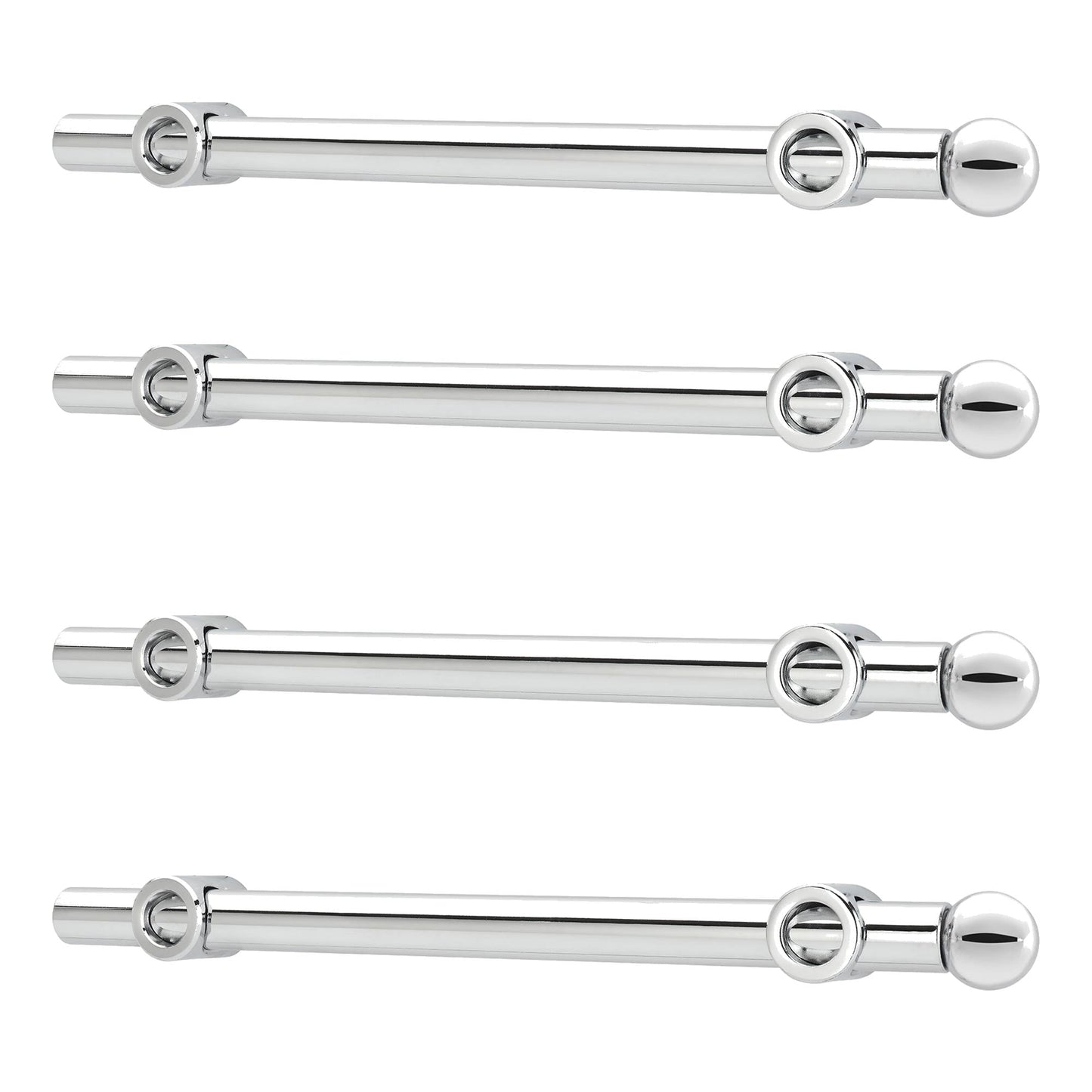 Rev-A-Shelf 12" Extendable Metal Closet Valet Rod, Chrome, CVR-12-CR (4 Pack)