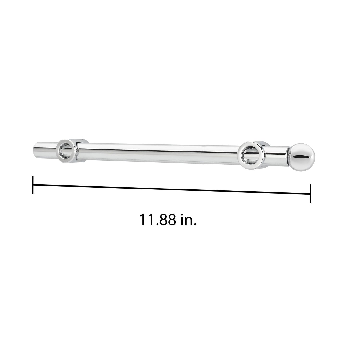 Rev-A-Shelf 12" Extendable Metal Closet Valet Rod, Chrome, CVR-12-CR (4 Pack)