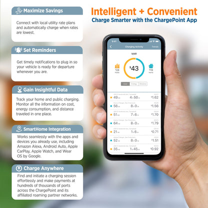 ChargePoint Home Flex Level 2 WiFi NEMA Electric Vehicle EV Charger (2 Pack) - Find Fresh Goods