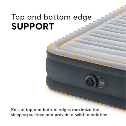 Intex Comfort Deluxe Dura-Beam Plush Airbed Mattress with Pump, Twin (3 Pack)