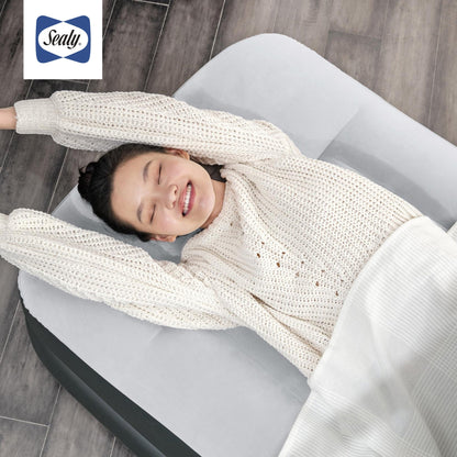 Sealy Tritech 16 Inch Air Mattress Bed 2 Person with Built-In AC Pump, 2 Pack