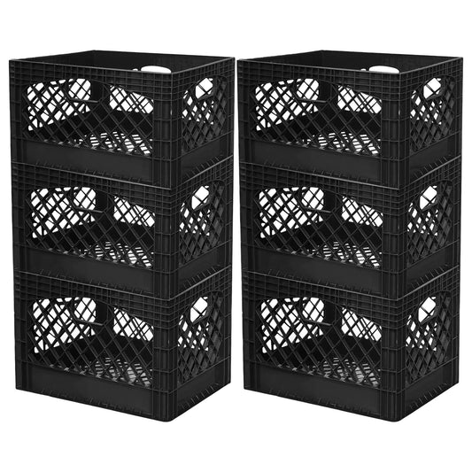 Juggernaut Storage Crate for Office Storage & Classroom Organization, 6-Pack