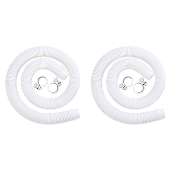 Funsicle 59"x1.5" Universal Replacement Hose Kit for Above Ground Pools (2 Pack)