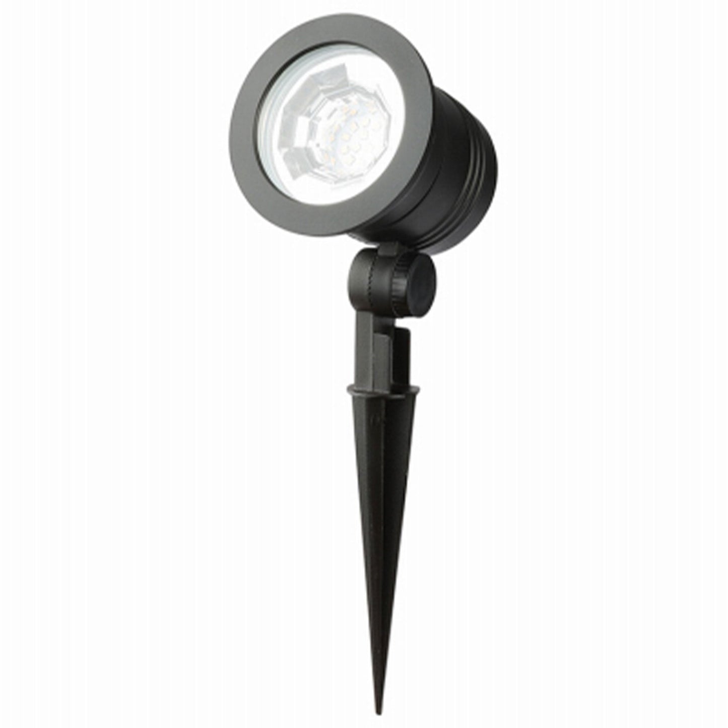 Fusion Wired Low-Voltage LED Spotlight Metal Outdoor Light w/ 1000 Lumens, Black