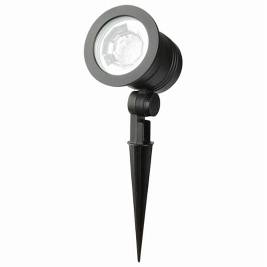 Fusion Wired Low-Voltage LED Spotlight Metal Outdoor Light w/ 1000 Lumens, Black
