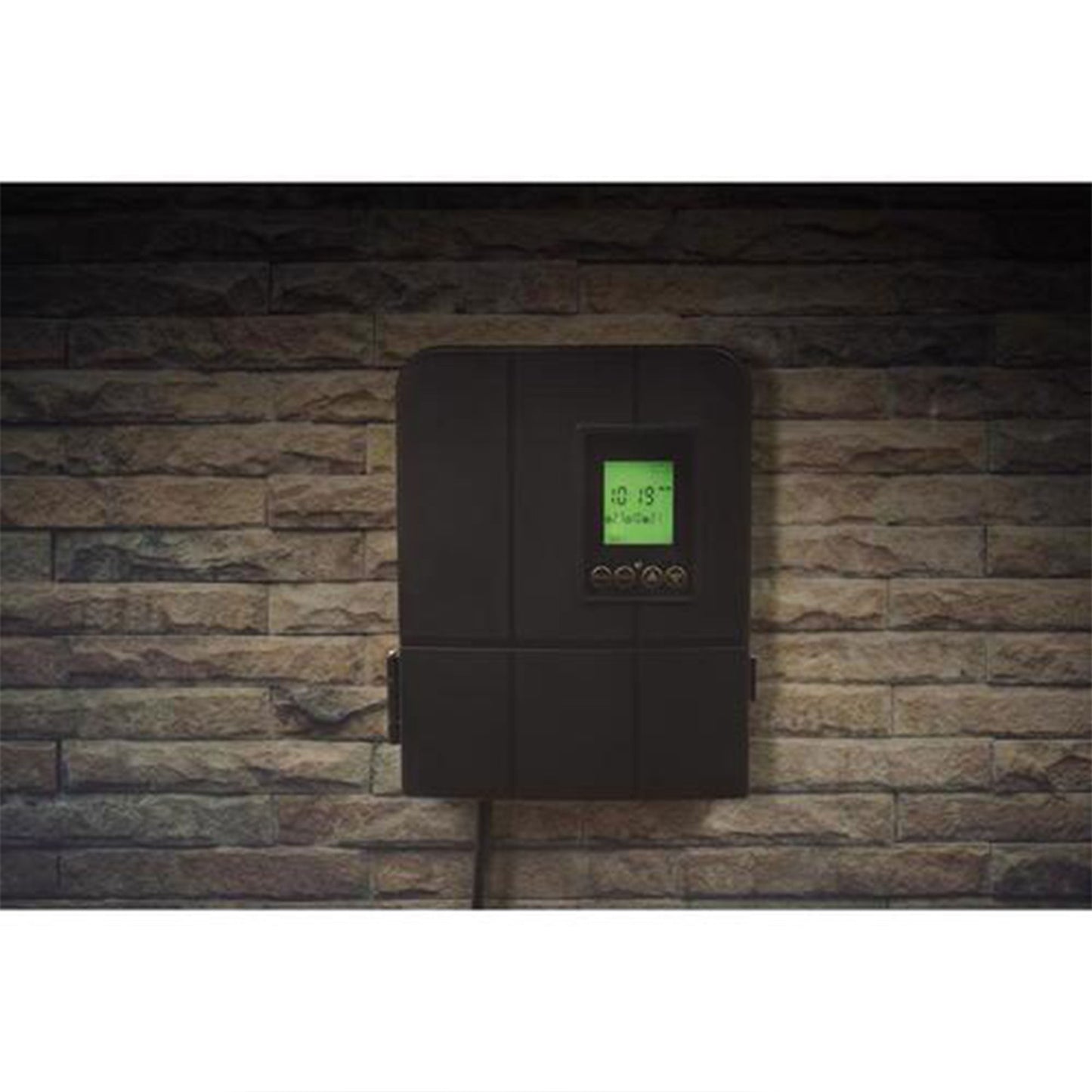 Fusion 120 Watts Low Voltage Stake Light Transformer with Built-In Timer, Black