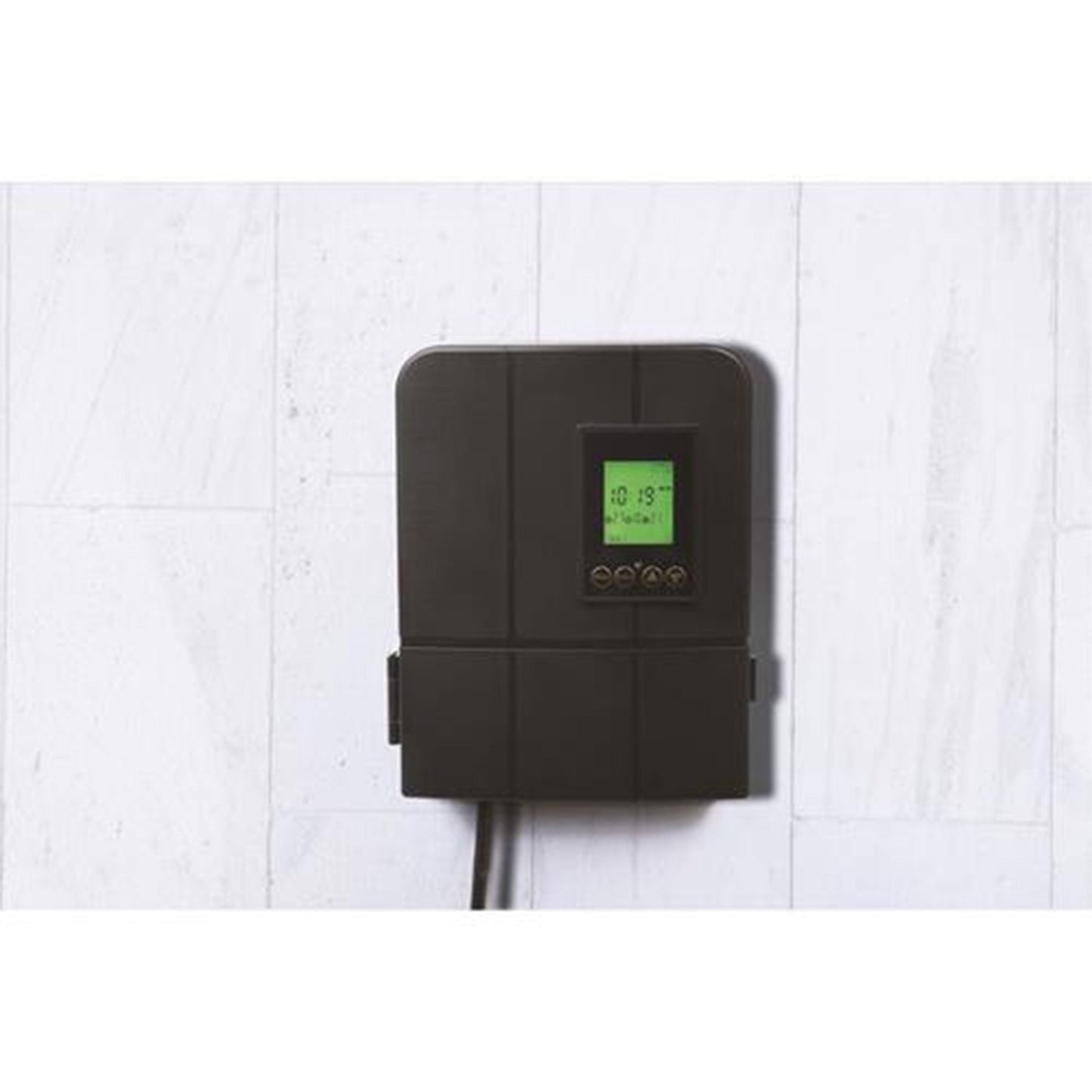 Fusion 120 Watts Low Voltage Stake Light Transformer with Built-In Timer, Black
