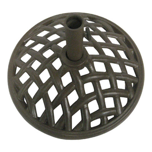 Four Seasons Courtyard Brookfield 19 Inch Cast Iron Umbrella Base, Espresso