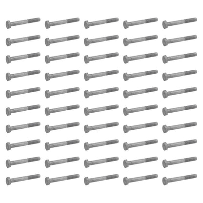 Hillman Galvanized 3/8 x 4 Inch Hex Bolts, Wood-Wood/Metal-Metal, (50 Pack)