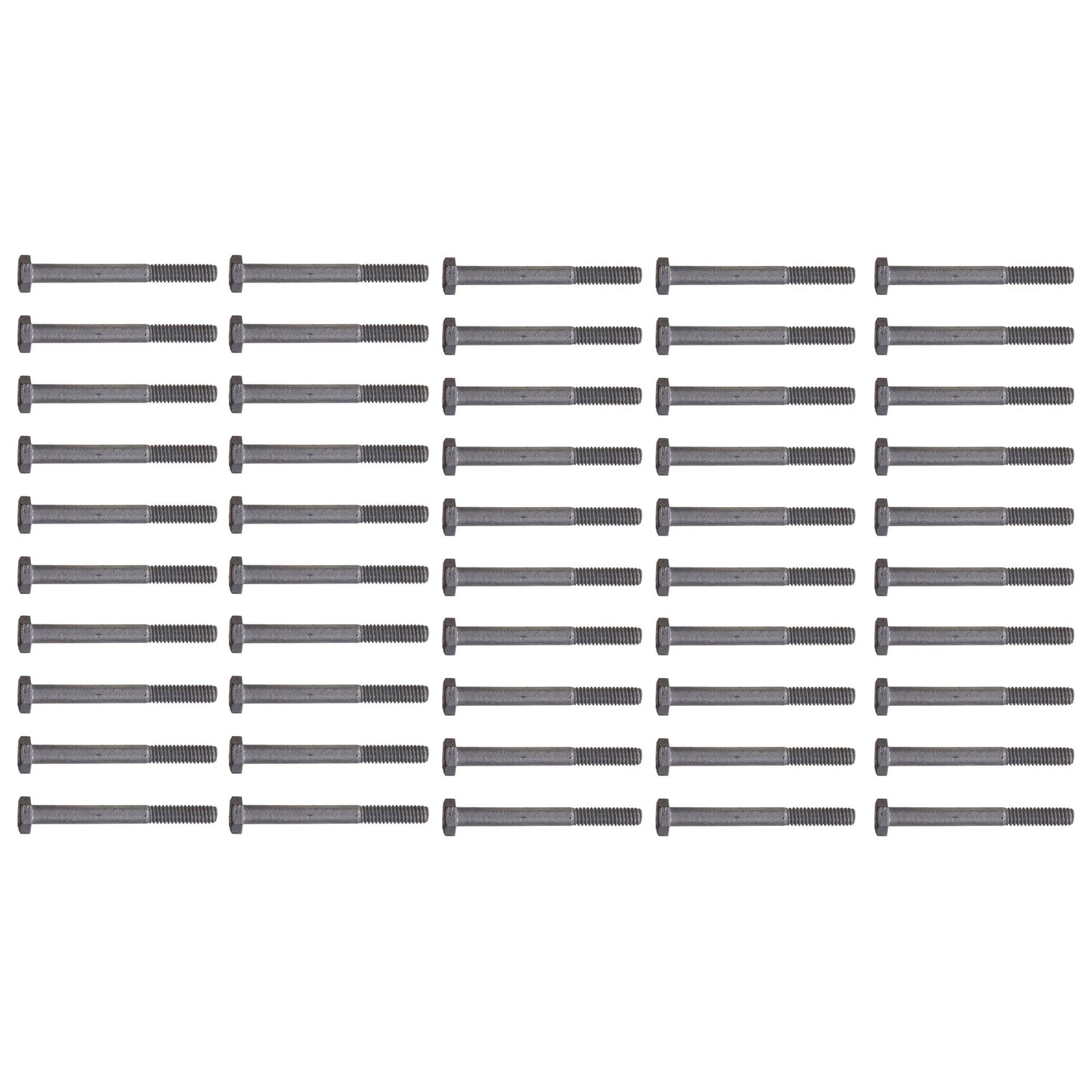 Hillman Galvanized 0.5 x 3 Inch Hex Bolts, Wood to Wood/Metal to Metal (50 Pack)