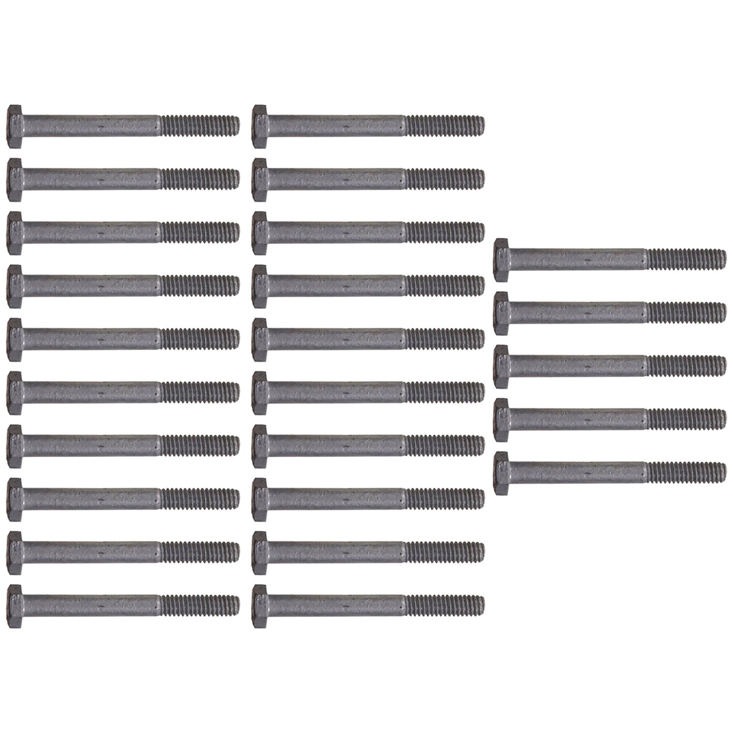 Hillman Galvanized 0.5 x 6 Inch Hex Bolts, Wood to Wood/Metal to Metal (25 Pack)