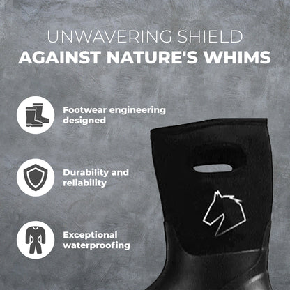 Master Rancher Heavy Duty Work Farm Boots Unisex Men's 11 Women's 13, Black