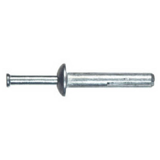 Hillman 1/4" x 1.5" L Steel Mushroom Head Hammer Drive Masonry Anchor (100 Pack)