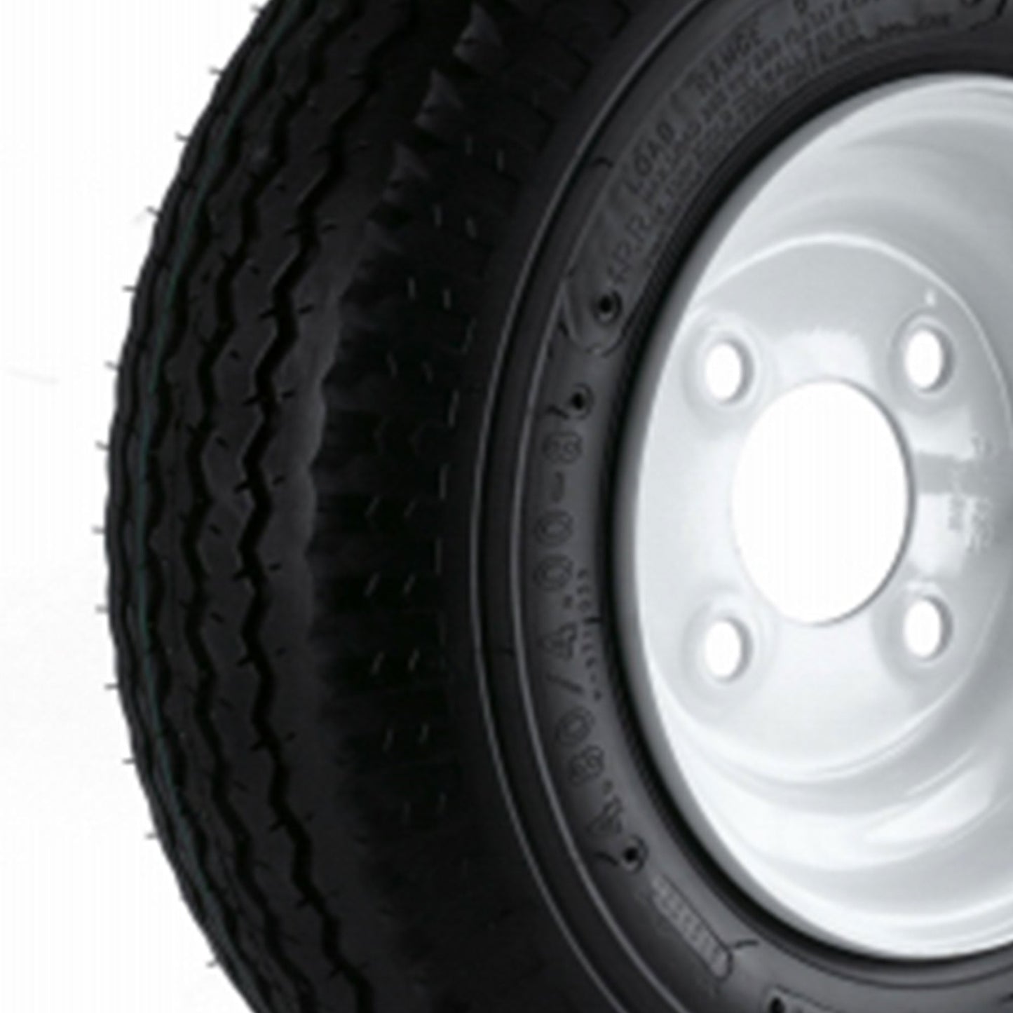 Kenda Loadstar 480/400-8 LRB Utility Trailer Tire and 4-Hole Custom Spoke Wheel - Find Fresh Goods