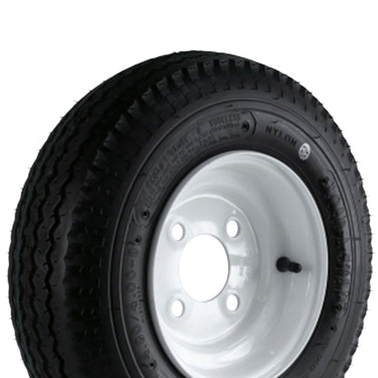 Kenda Loadstar 480/400-8 LRB Utility Trailer Tire and 4-Hole Custom Spoke Wheel - Find Fresh Goods