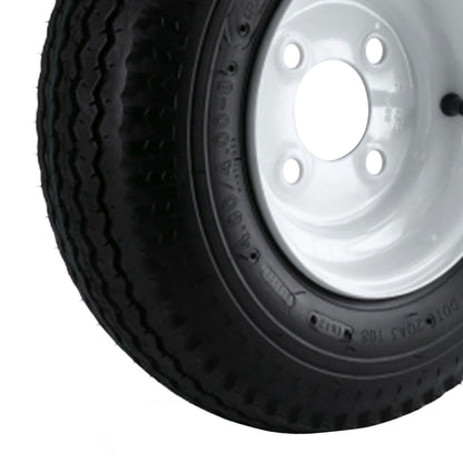 Kenda Loadstar 480/400-8 LRB Utility Trailer Tire and 4-Hole Custom Spoke Wheel - Find Fresh Goods