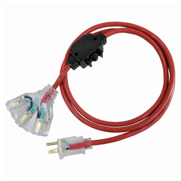 Master Electrician 50 Feet Outdoor Extension Cord with Inline Circuit Breaker