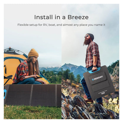 Renogy Portable Foldable Solar Panel, Power Backup for Camping Off Grid, 200W